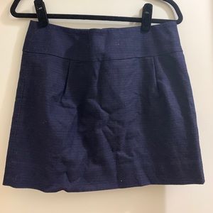 Navy linen skirt